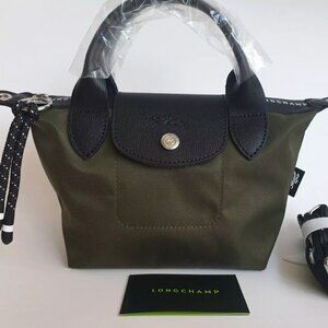 NWT Mini Longchamp Le Pliage Energy XS Olive 2Way Tote 2024 New Crossbody Bag
